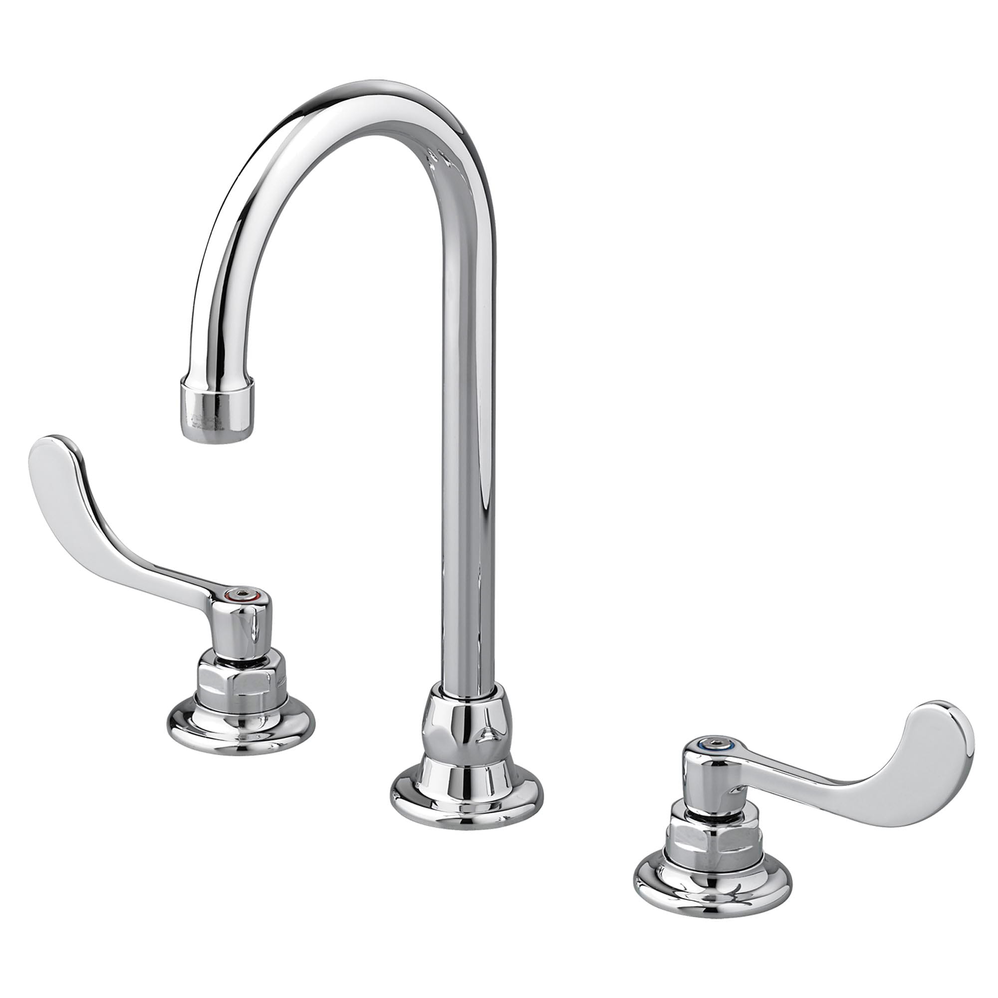 Monterrey® 8-Inch Widespread Gooseneck Faucet With Wrist Blade Handles 1.5 gpm/5.7 Lpm With Limited Swivel